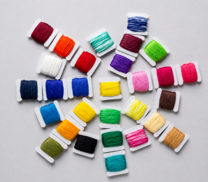 30 PCS Dark Embroidery Floss Thread Set – Premium Cotton Cross Stitch & Embroidery Threads