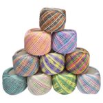 Crochet Yarn Combo Pack of 10 Pcs Multi color( 1 Ball 15 Gram GW 40-45 Mtr Approx)