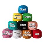 Crochet Yarn Combo Pack of 10 Pcs Multi color( 1 Ball 15 Gram GW 40-45 Mtr Approx)