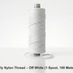 3 Ply Nylon Thread – Off White (1 Spool, 100 Meters)
