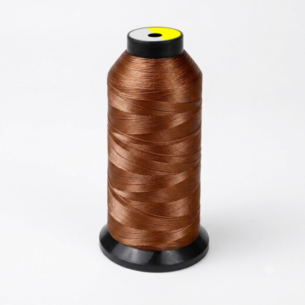 TKT 20 Light Brown Upholstery Sewing Nylon Thread for Denim/Leather/Canvas/raxin/Bag/Jeans, seat, Mattress Stitching Thread for Domestic Industrial Purposes 450D/3 500 Meter (546Yards) Pack of 2 Pcs