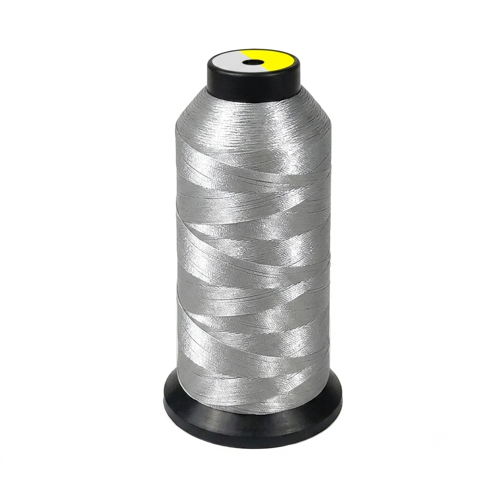 LG TKT Light Gray 20 Upholstery Sewing Nylon Thread for Denim/Leather/Canvas/raxin/Bag/Jeans, seat, Mattress Stitching Thread for Domestic Industrial Purposes 450D/3 500 Meter (546Yards) Pack of 2 Pcs - Image 1