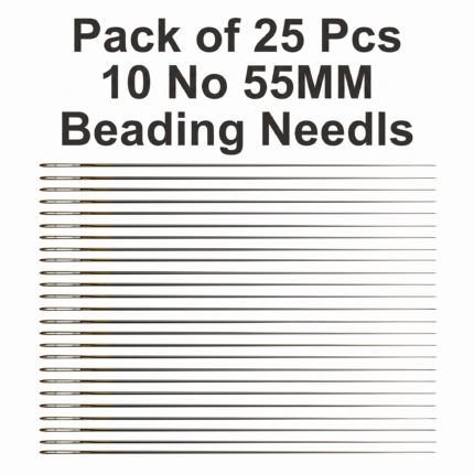 Pack of 25 pcs 10 no 55mm beading needles for seed bead jewelry and embroidery